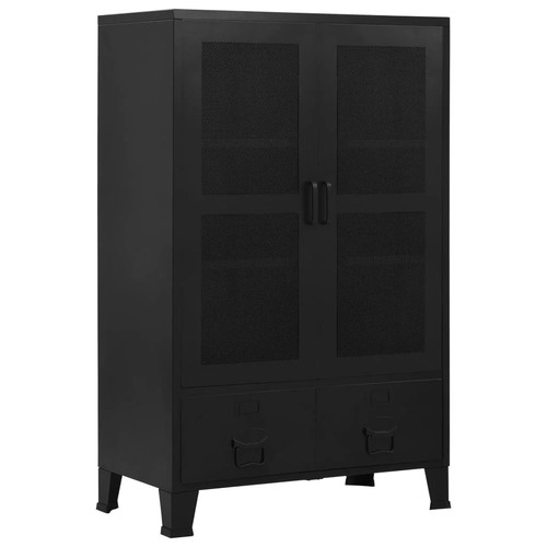 Black steel vertical - black,